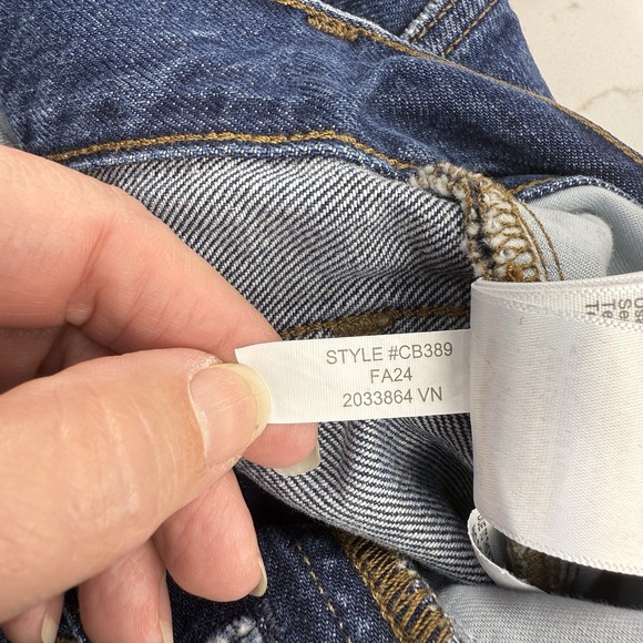 J. Crew Jeans Womens 36x29 Dark Wash Vintage Wide Leg Premium Edition Button Fly - Picture 11 of 12